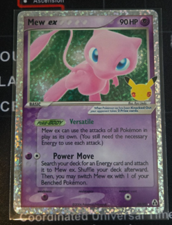 Pokemon Card - Mew EX Celebrations Classic Collection 88/92 Ultra Rare Holo NM - Image 1