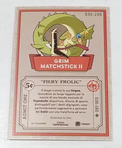 Cuphead Out Of The Cards Grim Matchstick II 036/160 Confetti Holo 096/200 - Image 2