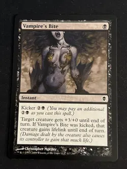 1x Vampire's Bite (117) Zendikar LP MTG Magic the Gathering x1 MKE - Image 1