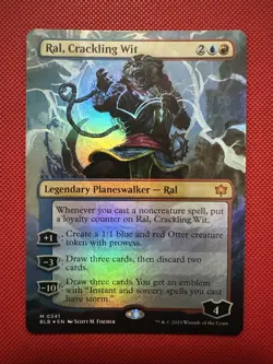 Ral, Crackling Wit (Borderless) Bloomburrow Foil - Image 1