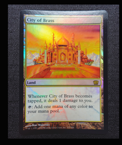 MTG NM City of Brass 8th Edition x1 FOIL Magic The Gathering - Image 2