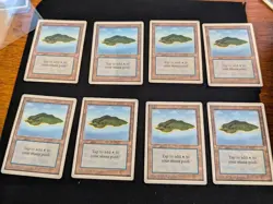 MTG x8 Island B (Tropical) - - Unlimited Edition - LP/MP - Image 1