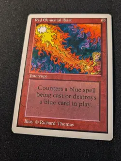 MTG Red Elemental Blast - Unlimited Edition - NM - Image 1