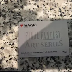 Y'shtola Night's Blessed Art Card-Art Series FINAL FANTASY 53/53 GOLD SIGNATURE - Image 3