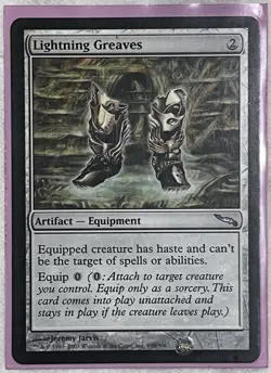 MTG Lightning Greaves Mirrodin NM/Mint - Image 1