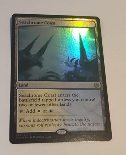 MtG Seachrome Coast (ONE-258) Rare Foil English MINT - Image 1