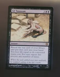 Ad Nauseam Shards of Alara Magic the Gathering MTG NM - Image 1