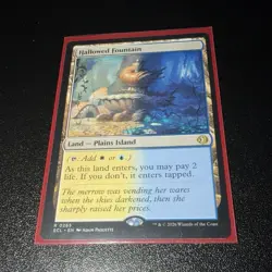 Wizards of the Coast Magic Hallowed Fountain ECL Land White Blue #0265 - Image 1