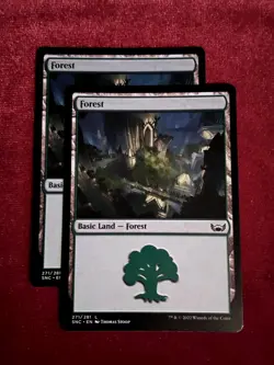 MTG (x2) Streets of New Capenna #271 Basic Land : Forest 🔥 Unplayed Mint+ - Image 1