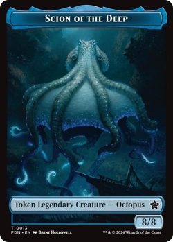 Scion of the Deep || Koma's Coil Doubled-Sided Token - Foundations (FDN) - Image 1