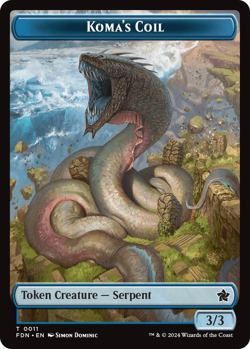 Scion of the Deep || Koma's Coil Doubled-Sided Token - Foundations (FDN) - Image 2