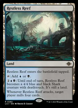 1x Restless Reef - Foil NM-Mint, English The Lost Caverns of Ixalan MTG Magic - Image 1
