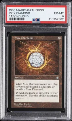 1998 MTG STRONGHOLD MOX DIAMOND PSA 6 - Image 1