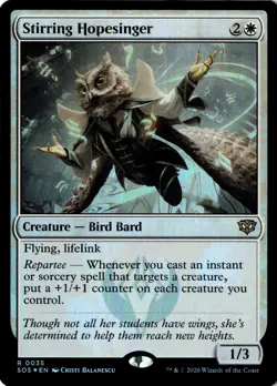 Stirring Hopesinger [SOS - 35] NM Rare EN Foil - Image 1