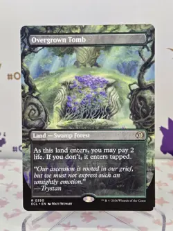 MTG Overgrown Tomb (Borderless) Lorwyn Eclipsed - Regular Magic The Gathering - Image 1