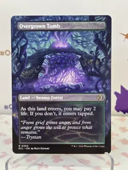 MTG Overgrown Tomb (Borderless) Lorwyn Eclipsed - Regular Magic The Gathering - Image 2
