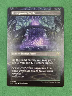 MTG Overgrown Tomb (Borderless) Lorwyn Eclipsed - Regular Magic The Gathering - Image 4