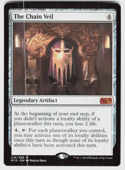THE CHAIN VEIL 215 MYTHIC MAGIC 2015 (M15) MAGIC: THE GATHERING NM/M - Image 1