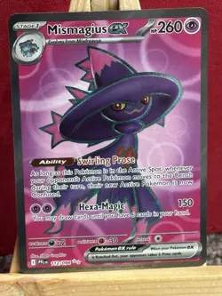 Mismagius EX 112/094 Phantasmal Flames Full Art Illustration Ultra Rare Pokemon - Image 1