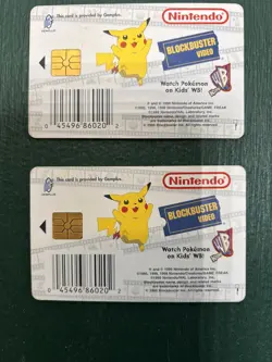 Pokemon Snap Squirtle & Charmander Blockbuster Video Smart Cards 1999 - Image 4
