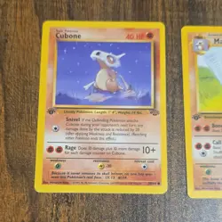 Pokemon TCG Jungle/Fossil Vintage Lot - Cubone 50/64 & Marowak 39/64 1st edition - Image 2