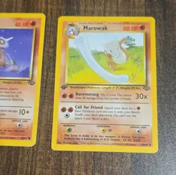 Pokemon TCG Jungle/Fossil Vintage Lot - Cubone 50/64 & Marowak 39/64 1st edition - Image 3
