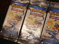 5x SEALED Pokemon 2017 GENERAL MILLS Sun and Moon MINI PACK 3-Card Cereal Box#1 - Image 2