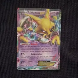 Nintendo Alakazam EX 65/124 Ultra Rare XY Set Holo 160 HP Pokemon Card - Image 1