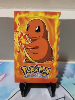 Charmander Die-Cut Topps Pokemon Blue Label 4 Of 12 - Image 1