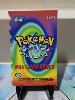 Charmander Die-Cut Topps Pokemon Blue Label 4 Of 12 - Image 2