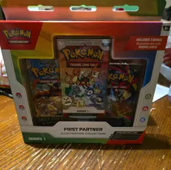 Pokemon First Partner Pack Series 1 Illustration Collection Promo Box Rowlet - Image 1