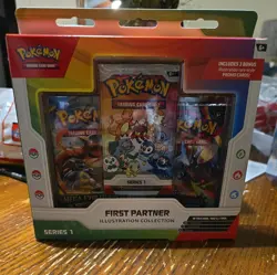 Pokemon First Partner Pack Series 1 Illustration Collection Promo Box Rowlet - Image 2