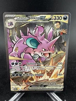 Pokemon Destined Rivals Team Rocket's Nidoking Ex 233/182 English SIR - Image 1