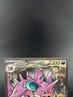 Pokemon Destined Rivals Team Rocket's Nidoking Ex 233/182 English SIR - Image 2