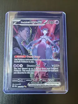 Pokemon TCG Team Rocket's Mewtwo ex 231/182 Destined Rivals SIR - Image 1