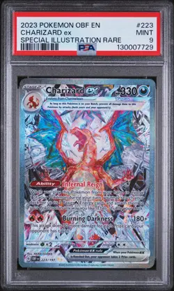 Charizard EX 223/197 Special Illustration Rare Pokemon PSA 9 - Image 1