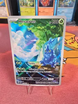 🪲 Heracross 194/193 Paldea Evolved Illustration Rare Holo Pokemon 2023 - Image 1