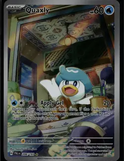 Quaxly 206/193 Illustration Rare Paldea Evolved Pokemon Near Mint - Image 1