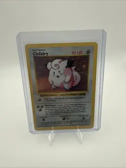 Pokemon TCG Clefairy Holo Rare Unlimited #5/102 Base Set - Image 1