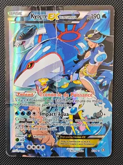 FRENCH TEAM AQUA'S KYOGRE EX 6/34 DOUBLE CRISIS POKEMON DMG 2015 - Image 1