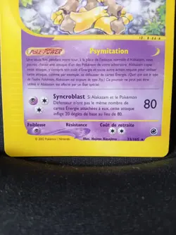 Pokemon - Alakazam (EX 33) - Expedition Base Set - Exc+/ NM- - FR - Image 3