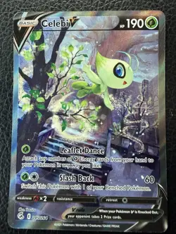 Pokemon Celebi V 245/264 Ultra Rare Full Art Holo Swsh08 Fusion Strike - Image 1