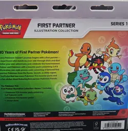 Pokemon TCG First Partner Illustration Collection Series 1 Box 3 Packs Promo - Image 3