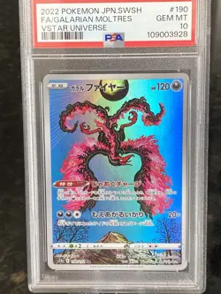 Pokemon TCG PSA 10 Galarian Moltres 190/172 VSTAR Universe - Image 3