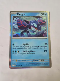 Kyogre 034/132 Rare Mega Evolution Pokemon Holo Near Mint - Image 1