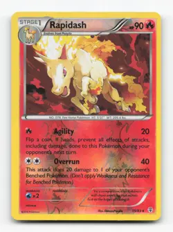 Pokemon TCG - Rapidash 15/83 Lightly Played Rare Generations Reverse Holo - Image 1