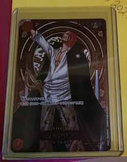 Shanks OP09-004 SP Parallel Gold Ver. Japanese One Piece Card OP13 NM - Image 1