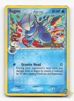 Pokemon TCG - Bagon 43/101 Damaged Common Dragon Frontiers Reverse Holo - Image 1