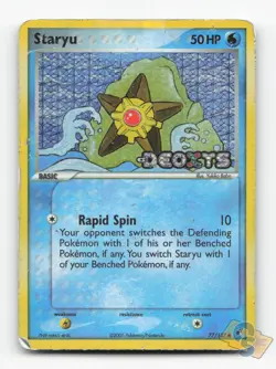 Pokemon TCG - Staryu 77/107 Damaged Common Deoxys Reverse Holo - Image 1