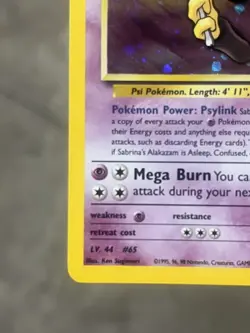Pokemon TCG Sabrina's Alakazam 16/132 Gym Challenge 2000 Unlimited Holo NM- - Image 5